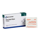 First Aid Only - First Aid Only Sting Relief Wipes, 10 Per Box