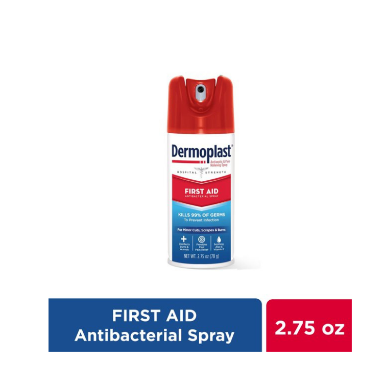 Dermoplast Pain Relieving Antibacterial Spray, Hospital Strength - 2.75 oz