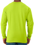 Jerzees Men's and Big Men's Moisture Wicking Long Sleeve Crew T-Shirt