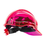 PW PV60 - Translucent Hard Hat Vented Peak View Ratchet
