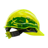 PW PV60 - Translucent Hard Hat Vented Peak View Ratchet