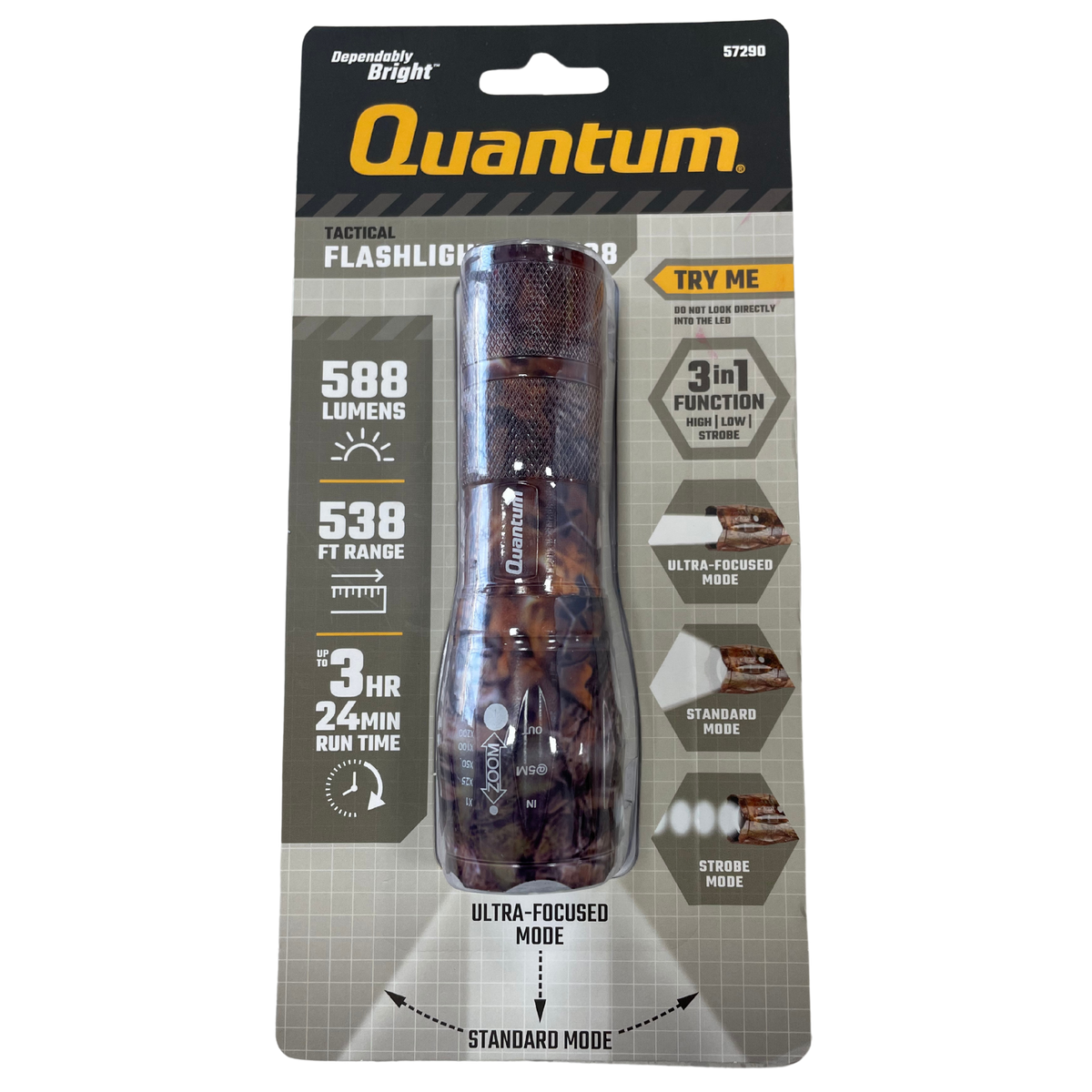 Quantum Tactical Flashlight QFL588