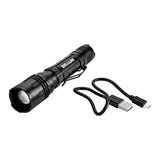 BRAUN - 1800 Lumen Rechargeable Waterproof Tactical LED Flashlight