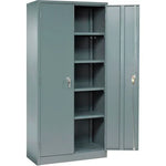 Storage Cabinet, Turn Handle, 36"W x 18"D x 78"H, Gray, Unassembled