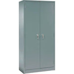 Storage Cabinet, Turn Handle, 36"W x 18"D x 78"H, Gray, Unassembled