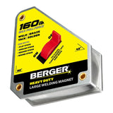 BERGER - 160 lb. Rated Heavy Duty On/Off Welding Magnet, Large