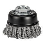 HERCULES - 3 in. Twist Knot Stainless Steel Wire Cup Brush