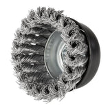 HERCULES - 3 in. Twist Knot Stainless Steel Wire Cup Brush