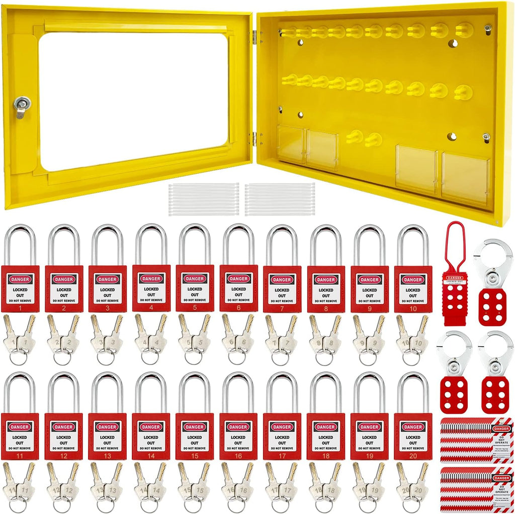 Lockout Tagout Station, Yellow – RussmillSafety.com