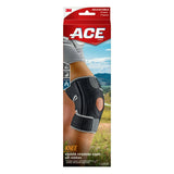 ACE Brand - Adjustable Compression Knee Support with Stabilizers, Black/Gray – One Size
