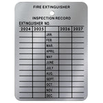4 Year Metal Fire Extinguisher Monthly Inspection Tag - 2 1/4" x 3"