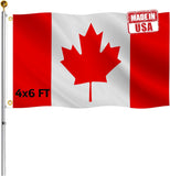 Double Sided Canada Flag 4x6 FT