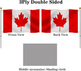 Double Sided Canada Flag 4x6 FT