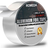 High Temperature Heavy Duty HVAC Aluminum Tape, 2" x 65'