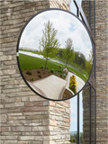 Jumbo Convex Safety Mirror - 36" Acrylic, Outdoor
