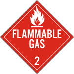 SS - Flammable Gas Class 2 Placard