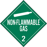 SS - Non-Flammable Gas Class 2 Placard