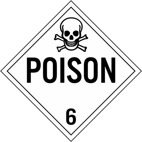 SS - Poison Class 6 Placard