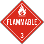 SS - Flammable Class 3 Placard