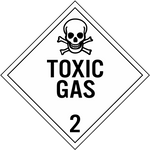 SS - Toxic Gas Class 2 Placard