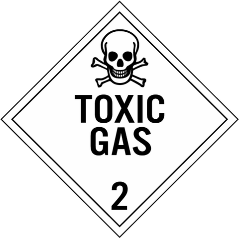 SS - Toxic Gas Class 2 Placard