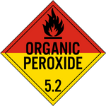 SS - Organic Peroxide Class 5.2 Placard