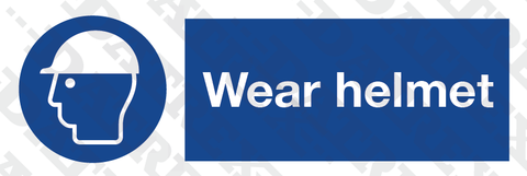 IMO LIFESAVING SIGNS - Wear helmet