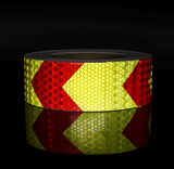 SEVEN SPARTA - Arrow Reflective Safety Tape 2" x 100' - Red and Yellow