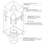 Reinforced Bulk Bag (FIBC) - Duffle Top, Spout Bottom