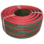 TWIN GAS WELDING HOSE, GRADE R, 3/16 IN X 25 FT, BB FITTINGS (1/EA Master) - Blue Demon