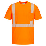 PW S194 - Hi-Vis Segmented Tape T-Shirt S/S