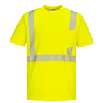 PW S194 - Hi-Vis Segmented Tape T-Shirt S/S