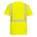 PW S194 - Hi-Vis Segmented Tape T-Shirt S/S