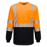 Hi-Vis Segmented Tape Contrast T-Shirt L/S