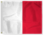 MARINE SIGNAL FLAG: LETTER "H" (HOTEL)