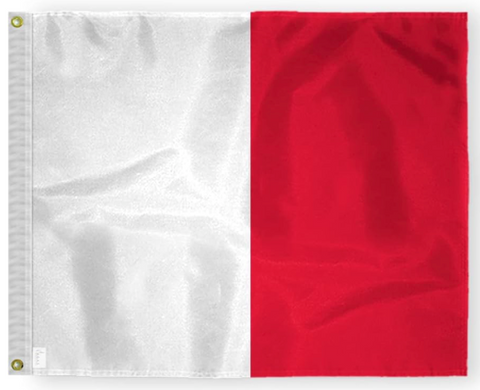 MARINE SIGNAL FLAG: LETTER "H" (HOTEL)