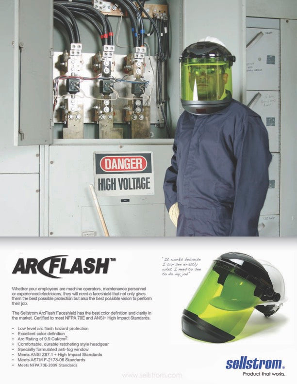 Window Arc Shield Premium Arc Flash Rated Face Shield Universal Adaptor – RussmillSafety.com