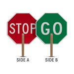 Stop / Go Traffic Paddles