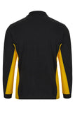 Velilla - Two-Tone Long Sleeve Polo Shirt