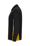 Velilla - Two-Tone Long Sleeve Polo Shirt