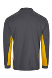 Velilla - Two-Tone Long Sleeve Polo Shirt