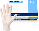 White Latex Disposable Gloves, 100ct