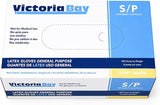 White Latex Disposable Gloves, 100ct