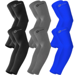 Cooling Compression Arm Sleeves for Men/Women, UV Sun Protection Sleeves - BHYTAKI