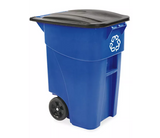 Recycling Container with Wheels - 50 Gallon, Blue