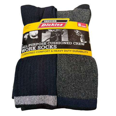 Genuine Dickies - All-Purpose Cushioned Crew Work Socks