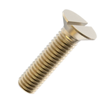 M6 x 40mm Slotted Countersunk Screws (DIN 963) - Brass