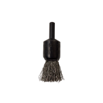 3/4 End Brush, Crimped, .014 Stainless, 7/8 Trim, 1/4 Stem, 20000 Max RPM