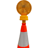 Amber Traffic Cone Barricade Light