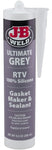 J-B Weld 32927 Ultimate Grey RTV Silicone Gasket Maker and Sealant 9.5 OZ